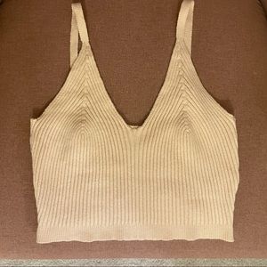 Cream Crop top